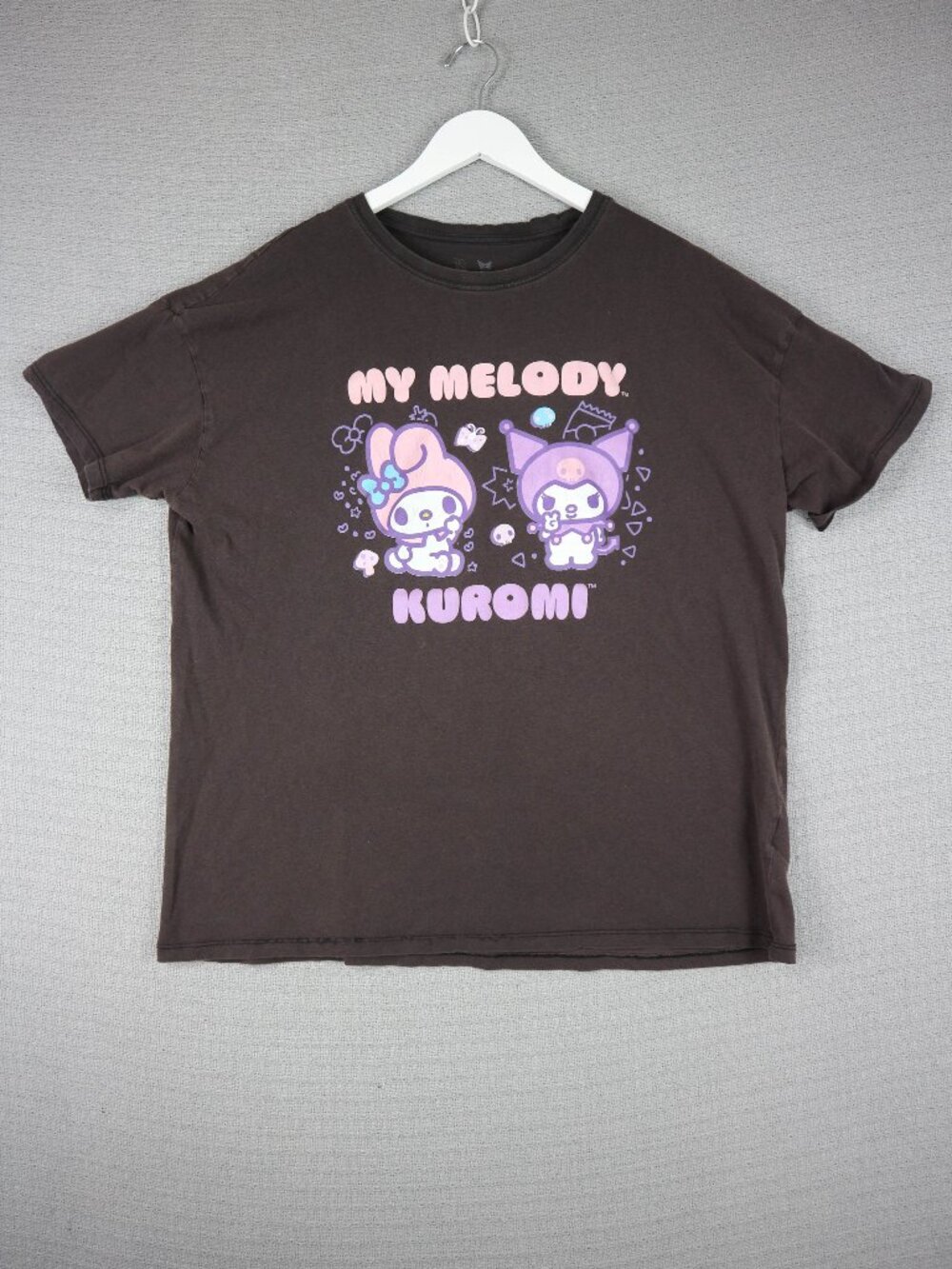 My Melody Kuromi Sanrio Brown Shirt Mens Large